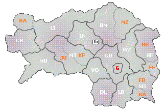 Politische Gliederung Steiermark