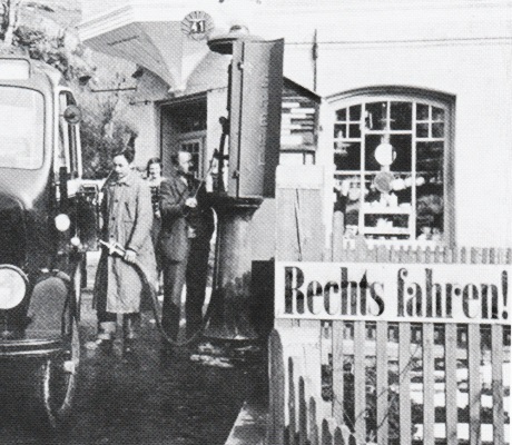 Rechts fahren, Tankstelle