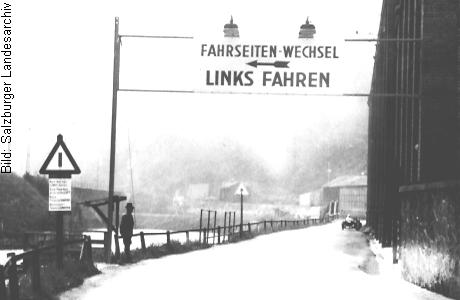 Fahrseitenwechsel bei der SAG (km 25.680)