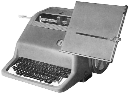 Olivetti Locher mit Druckschrift T2-PS